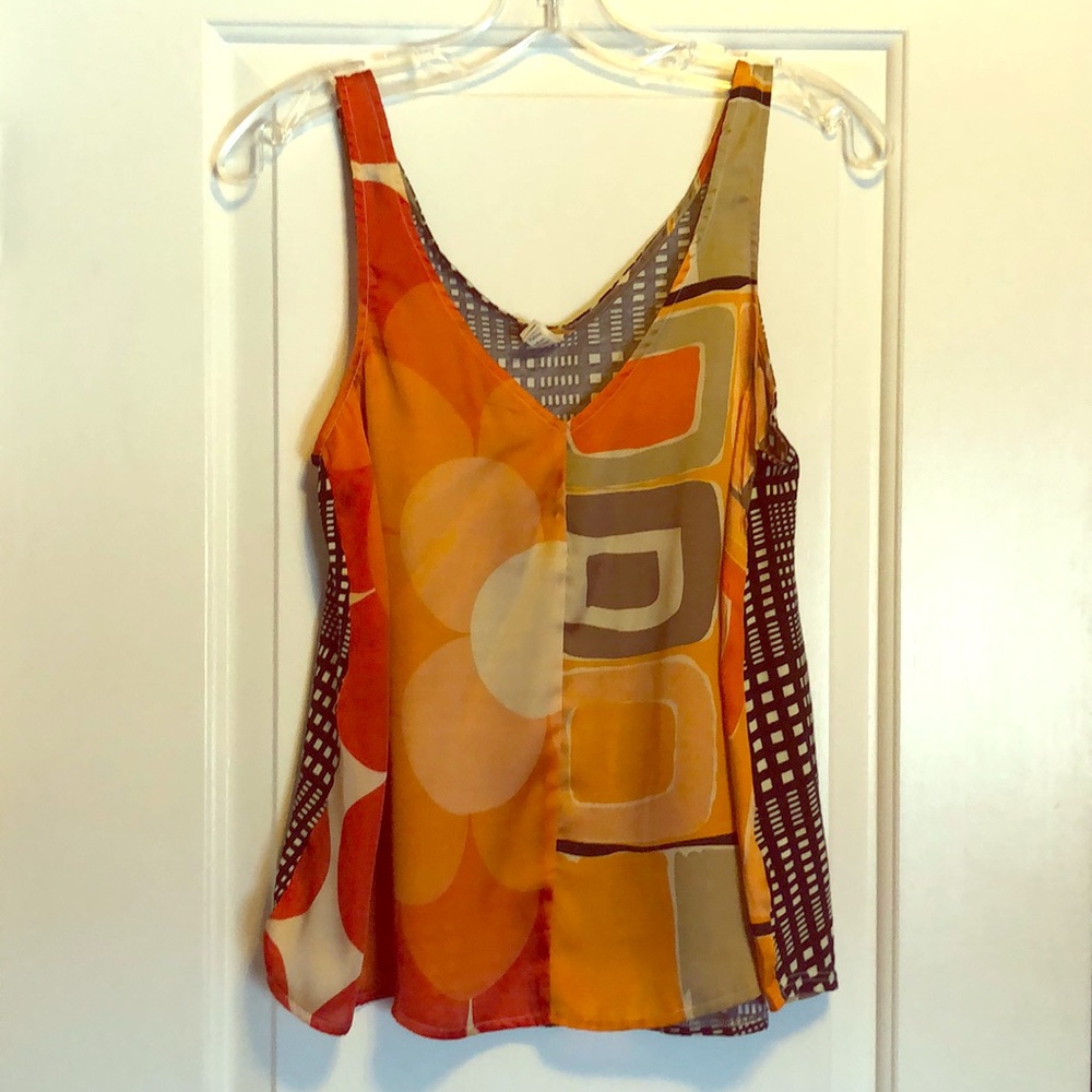 Anthropologie Geometric Tank